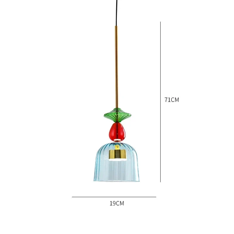 Bunte Geometrische Hängelampe Nordischer Stil – Yura