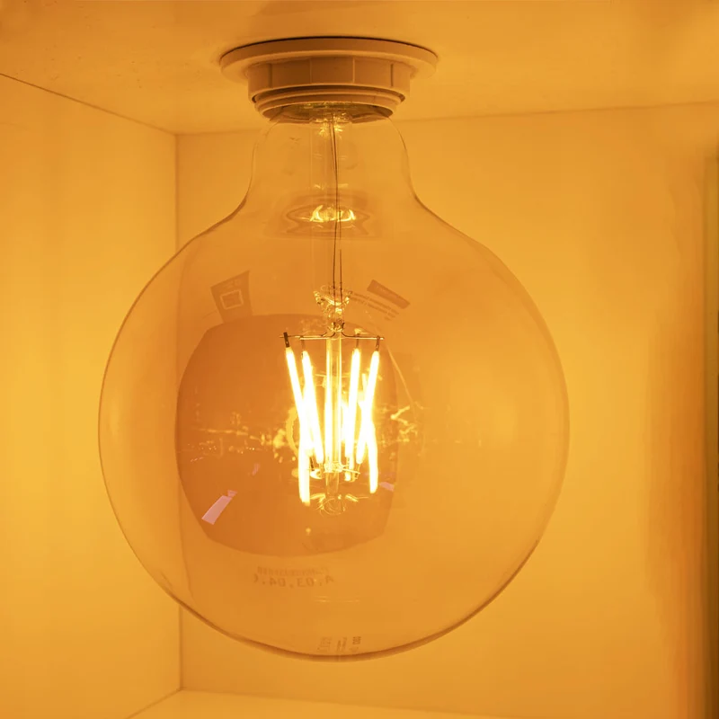LED-Glühlampe 6W | G125 | 3-stufig dimmbar | E27 | 2700K – Warmweiß