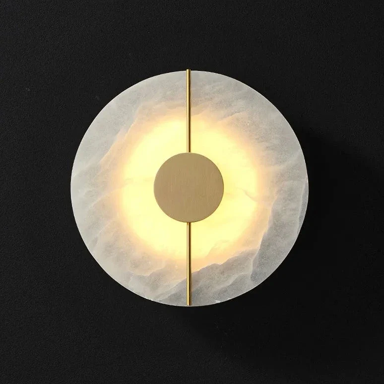 Wandleuchte Aura Hohe Auszeichnung Goldene Ausführung Echter Marmor – Aura