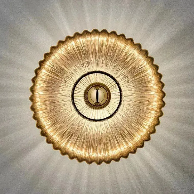 Elegante Wandleuchte aus Glasstein – Éclira