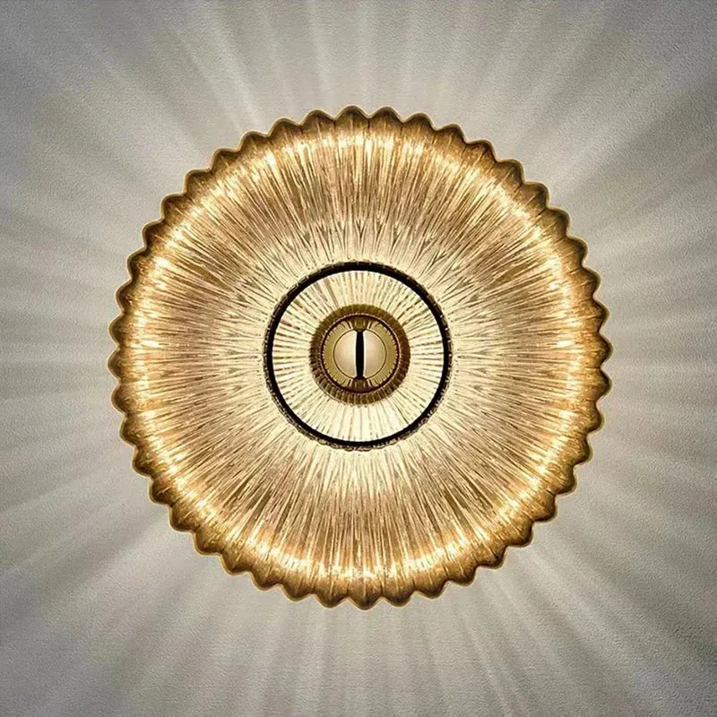 Elegante Wandleuchte aus Glasstein – Éclira