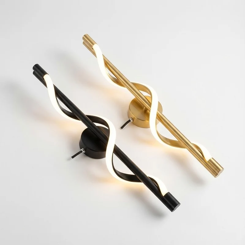 LED-Wandleuchte Auf- & Abwärts Elegantes gedrehtes Design – SpiraleX
