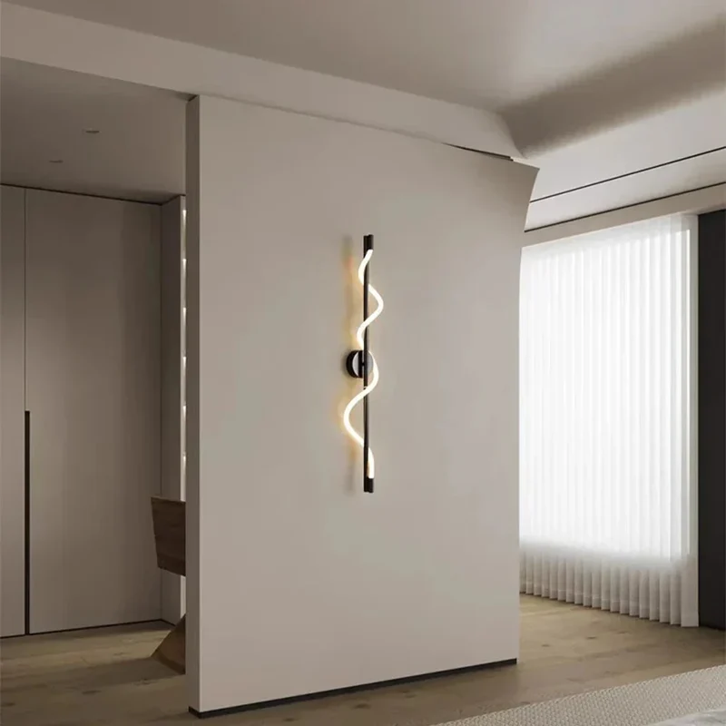LED-Wandleuchte Auf- & Abwärts Elegantes gedrehtes Design – SpiraleX