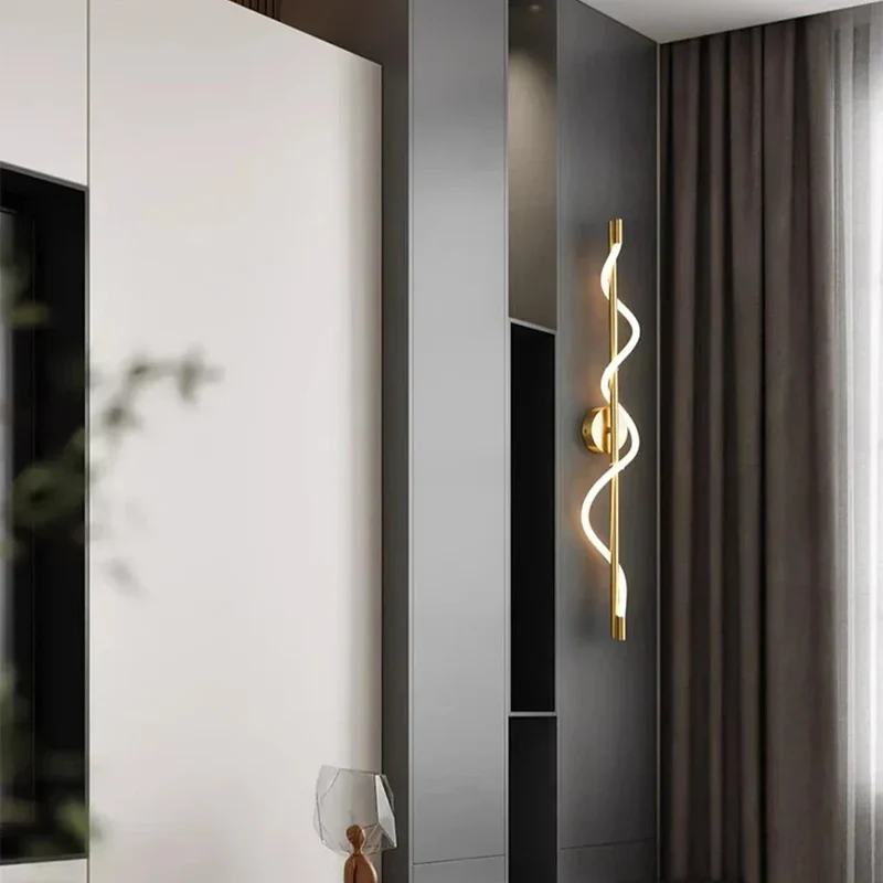 LED-Wandleuchte Auf- & Abwärts Elegantes gedrehtes Design – SpiraleX