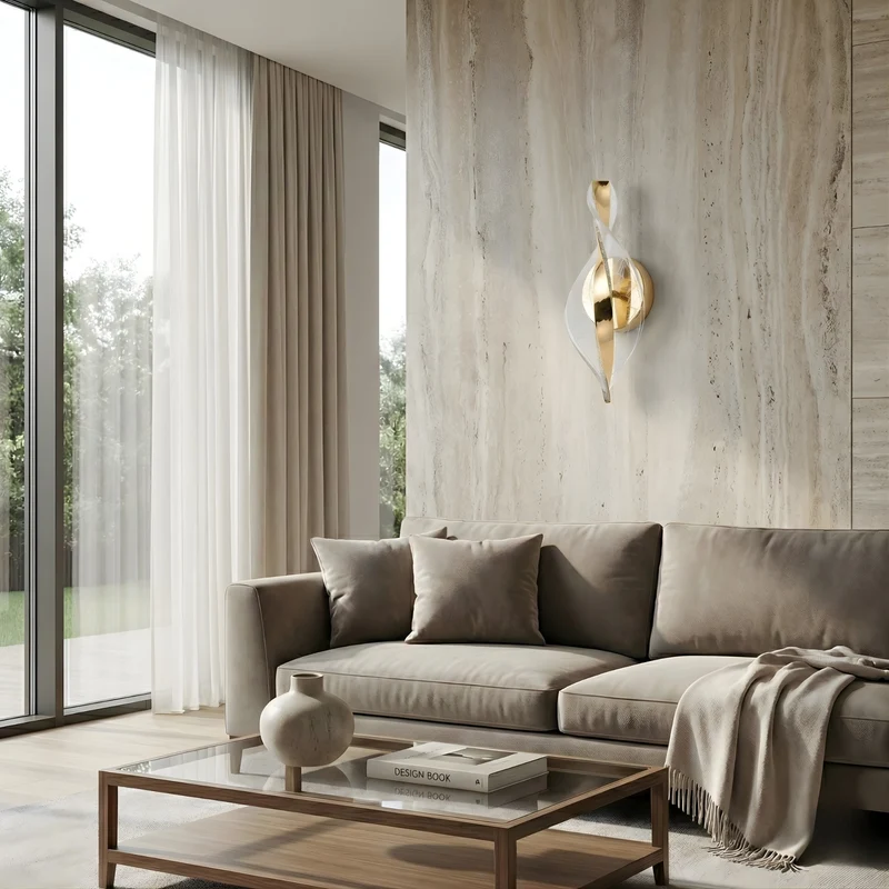 Moderne Wandleuchte aus Acryl – Künstlerische Eleganz – Twista