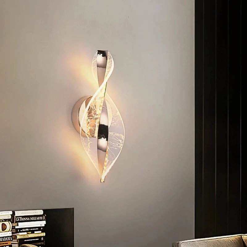 Moderne Wandleuchte aus Acryl – Künstlerische Eleganz – Twista
