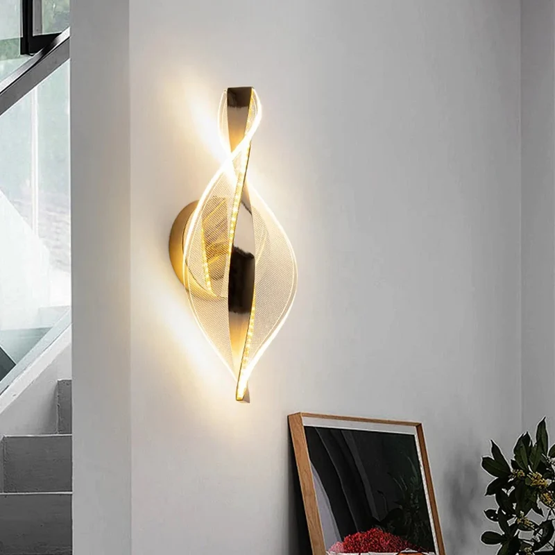 Moderne Wandleuchte aus Acryl – Künstlerische Eleganz – Twista