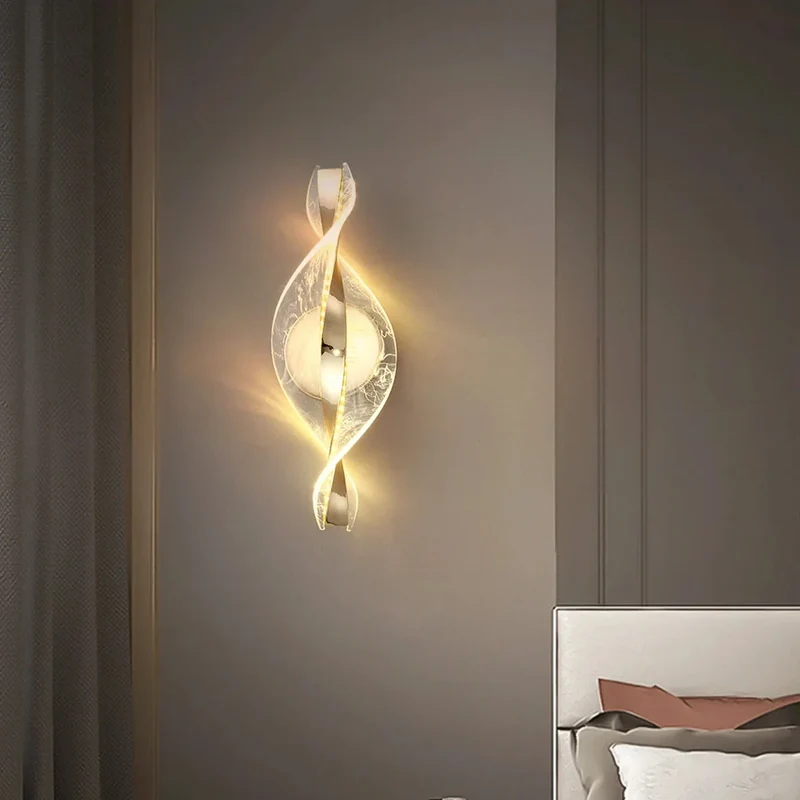 Moderne Wandleuchte aus Acryl – Künstlerische Eleganz – Twista