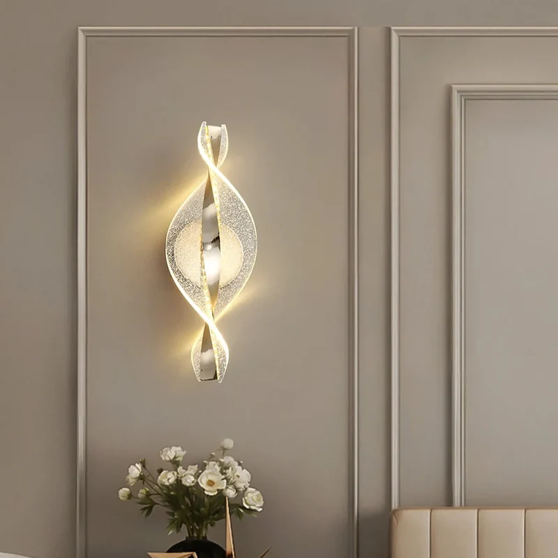 Moderne Wandleuchte aus Acryl – Künstlerische Eleganz – Twista