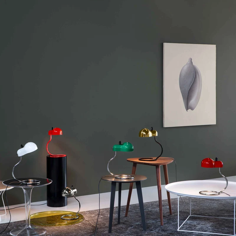 Metal Table Lamp MINITOPO by Joe Colombo for Stilnovo