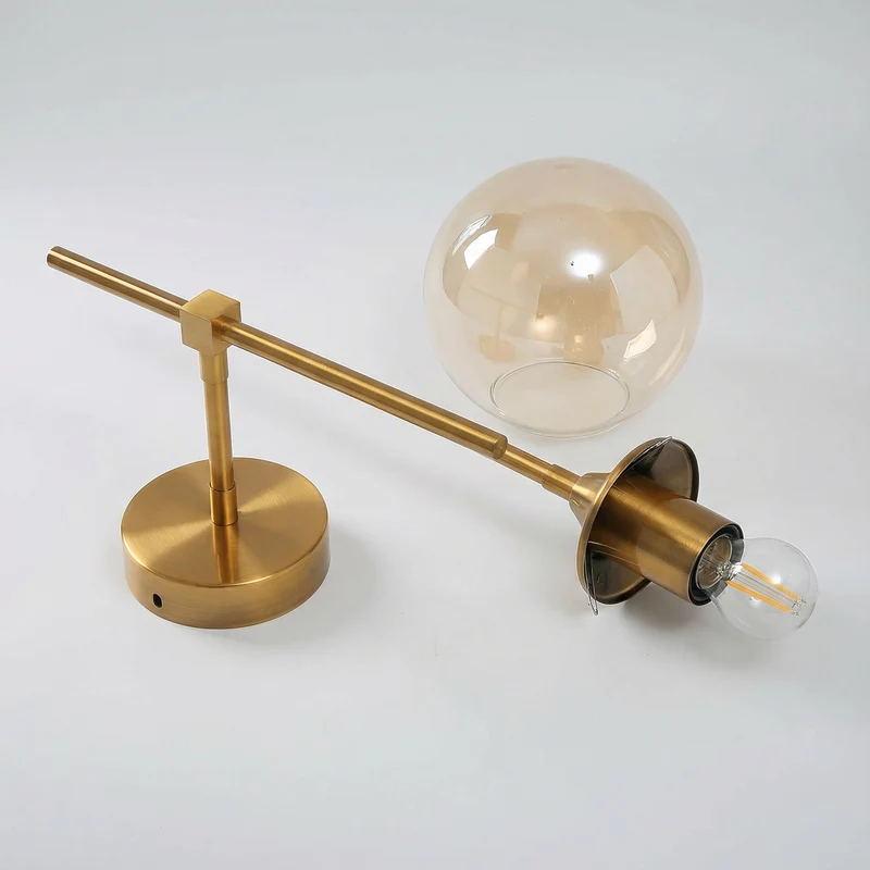 Verstellbare Wandleuchte aus edlem Glas – Auréa