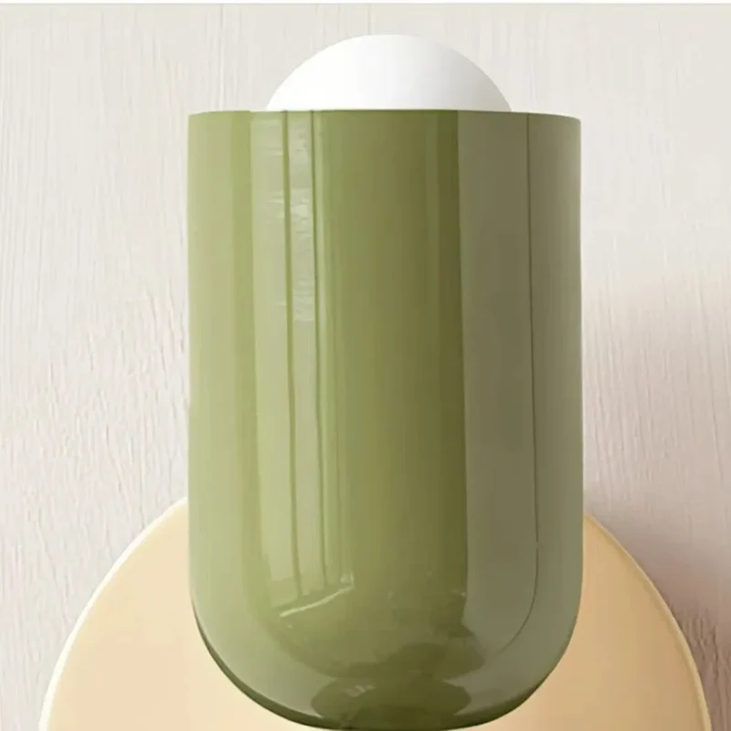 LED Wandleuchte Doppelkopf im Morandi Stil für Schlafzimmer