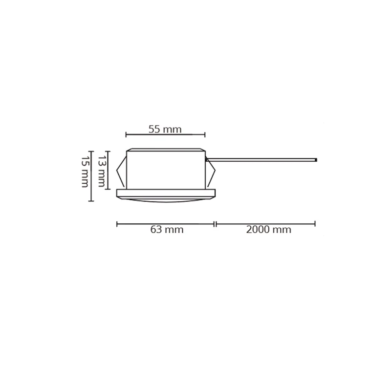 LED-Möbelstrahler | 12V | Baston | Ø55mm | Weiß | 3W