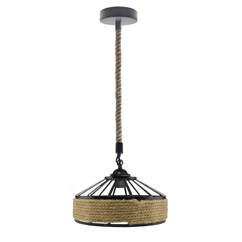 Hanfseil Pendelleuchte Ø30cm Höhenverstellbar~2936