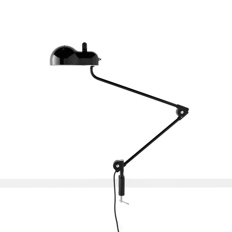 Clamp-On Table Lamp TOPO by Joe Colombo for Stilnovo