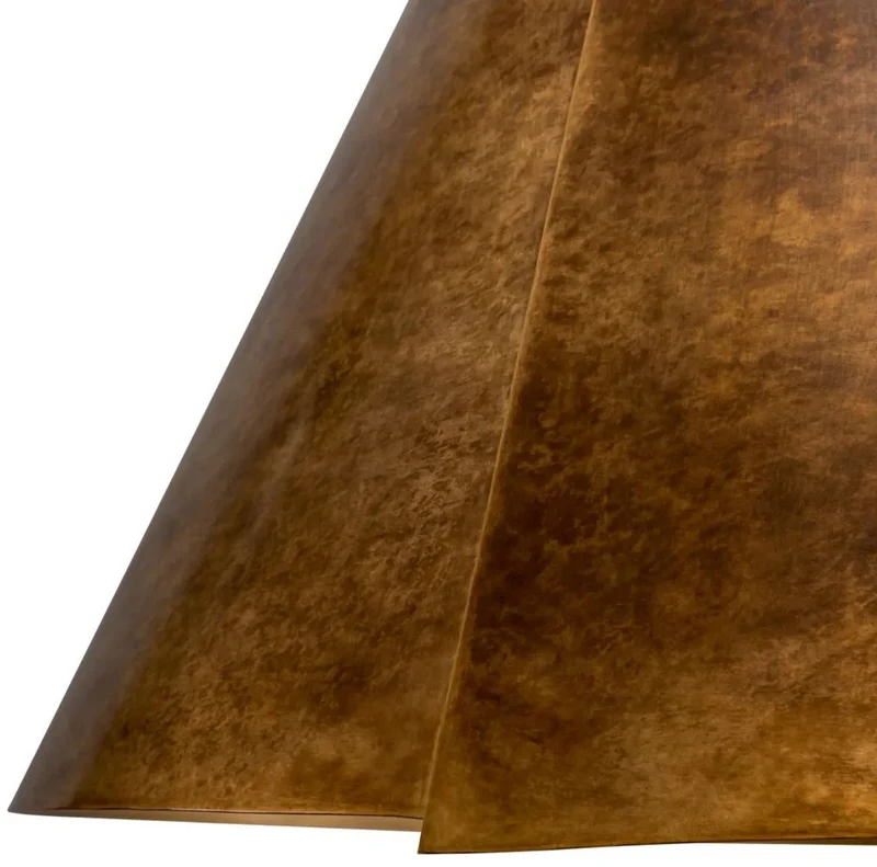 Casa Padrino Luxus Marmor Tischleuchte mit Metall Lampenschirm Grau / Antik Messing Ø 53 x H. 78 cm