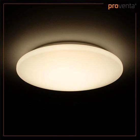 LED-Deckenleuchte Ø 37cm spritzwassergeschützt für Bad Zone 2 und 3 geeignet neutralweiß 4.000K 18W 1.600 Lumen - LED's Light