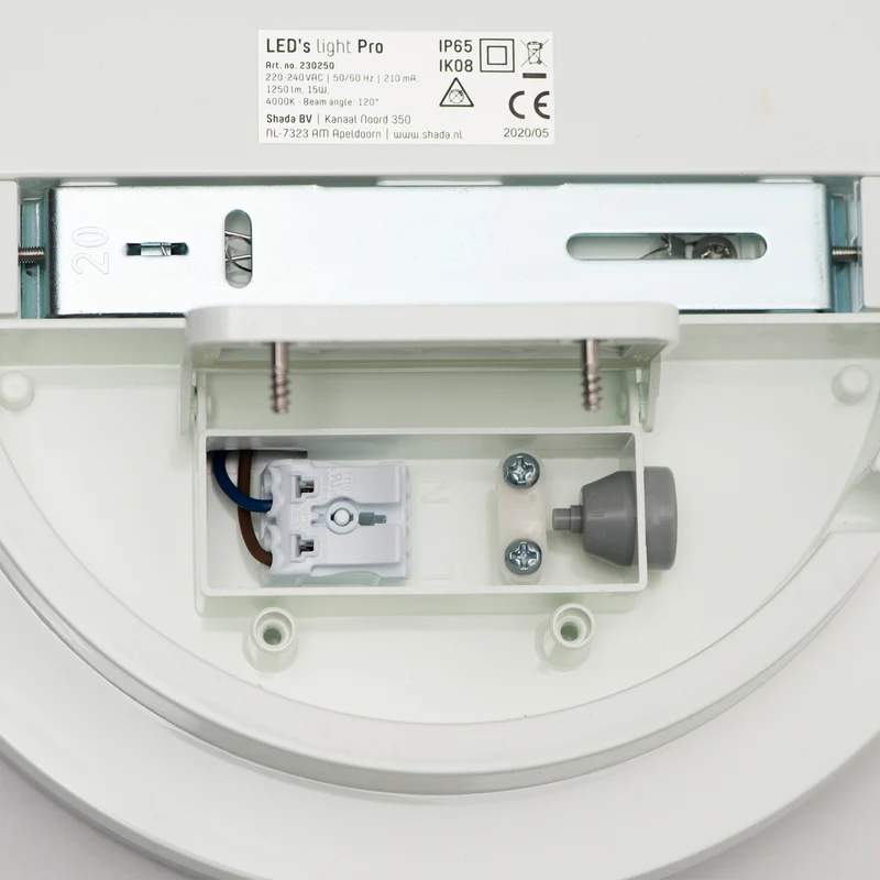 Industrielle wasserdichte LED-Deckenleuchte ø 33 cm - Für Innen & Außen - Kaltweiß