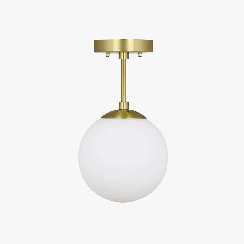 LED Pendelleuchte aus Glas in Kugelform für den Flur, Ø 15 cm