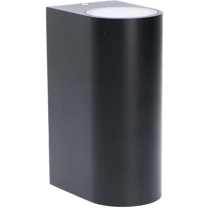 Außen-Wandleuchte schwarz 2x GU10 IP44 für LED und Halogen bis 35W - LED's Light