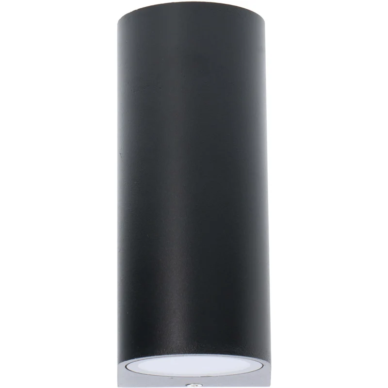 Außen-Wandleuchte schwarz 2x GU10 IP44 für LED und Halogen bis 35W - LED's Light