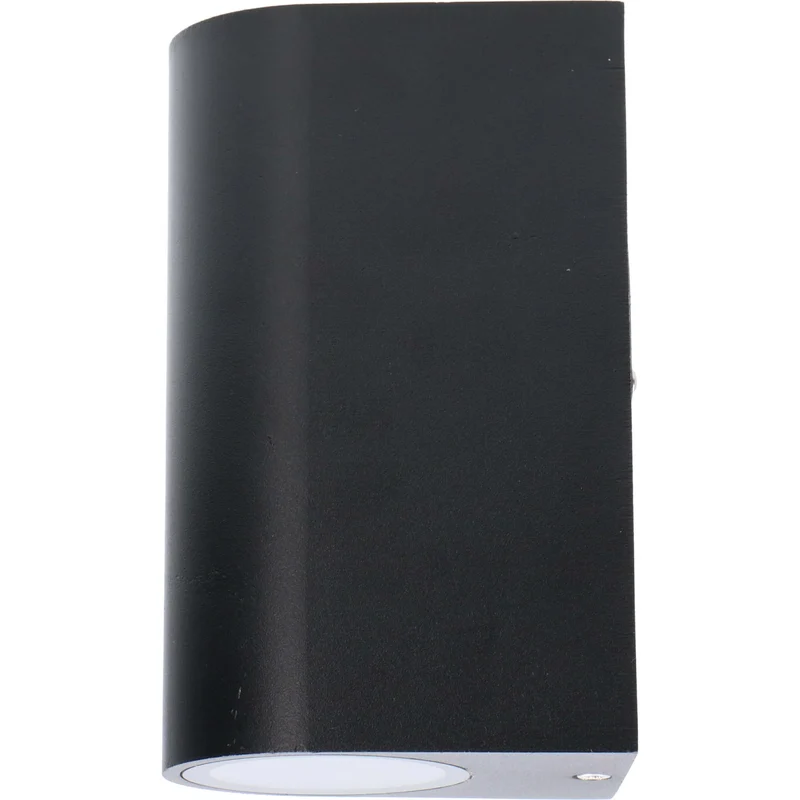 Außen-Wandleuchte schwarz 2x GU10 IP44 für LED und Halogen bis 35W - LED's Light