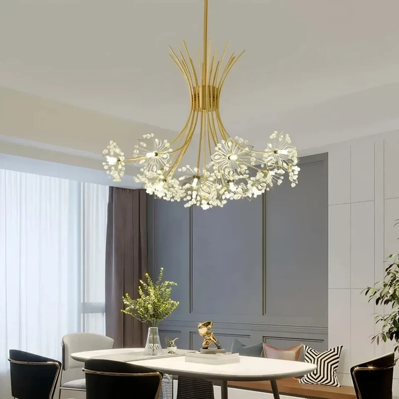 Moderner Kristall Blumen Kronleuchter für das Esszimmer