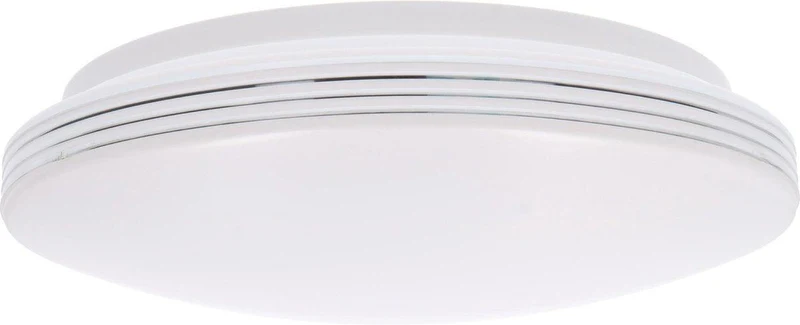 LED Deckenleuchte rund 35 cm mit Ringen - Universell - Spritzwassergeschützt - Warmweißes Licht
