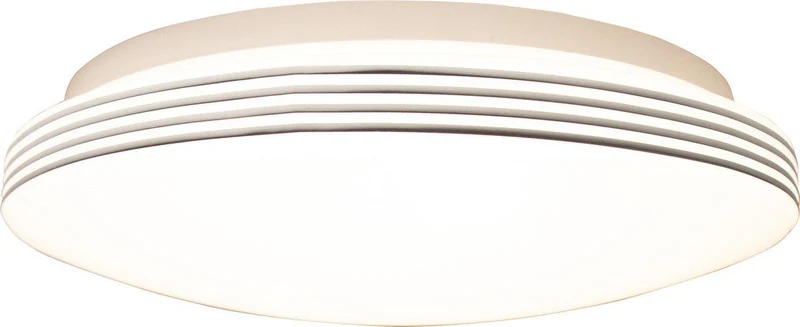 LED Deckenleuchte rund 35 cm mit Ringen - Universell - Spritzwassergeschützt - Warmweißes Licht