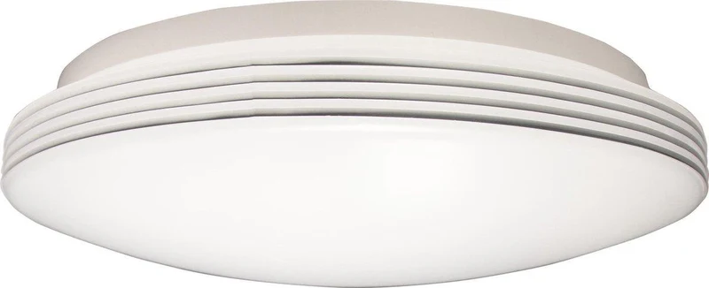 LED Deckenleuchte rund 35 cm mit Ringen - Universell - Spritzwassergeschützt - Warmweißes Licht