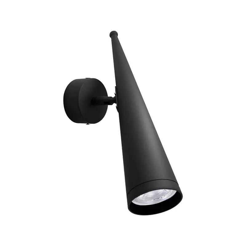 Moderne Wandleuchte in Schwarz Matt | GU10 Spot innen ~2622