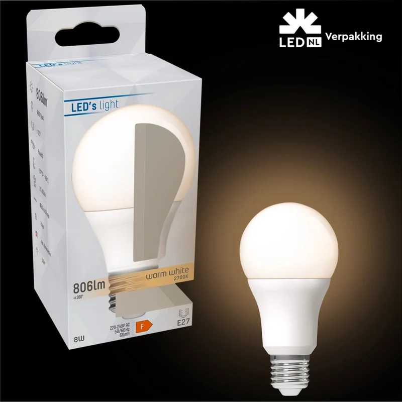 LED Glühbirne E27 13W warmweiß Opal A60 - LED's Light