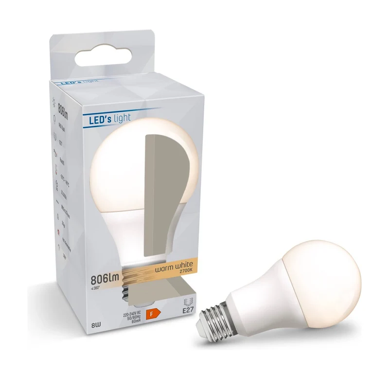 LED Glühbirne E27 13W warmweiß Opal A60 - LED's Light