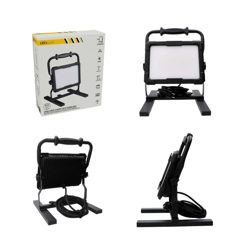 LED-Arbeitsstrahler IP65 150W 5m Zuleitung IK08 - LED's Work