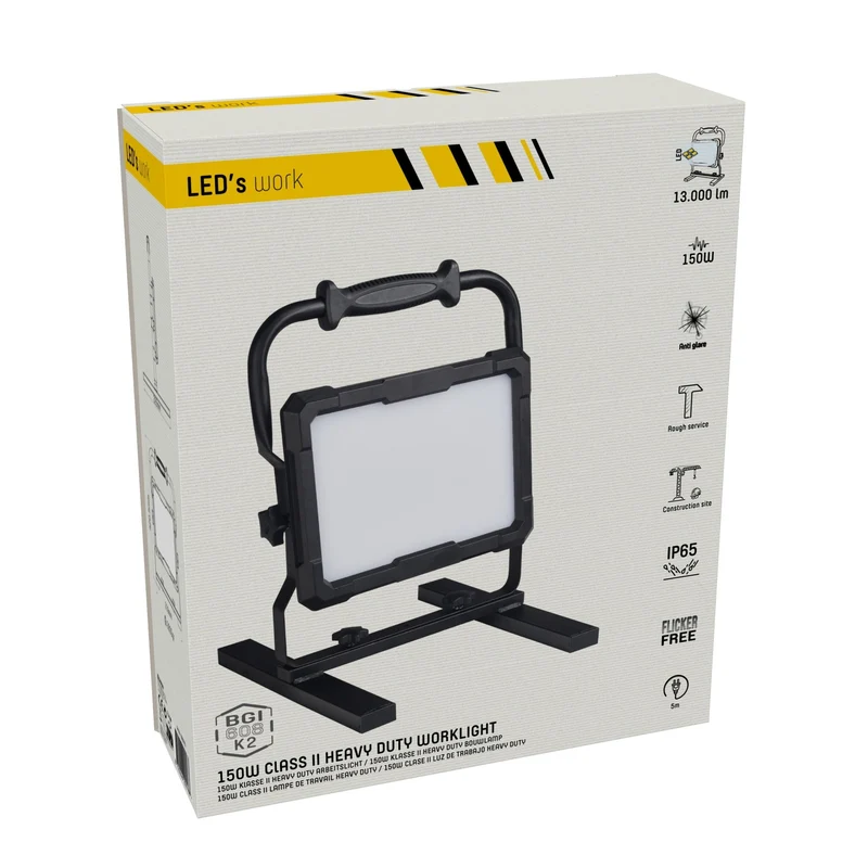 LED-Arbeitsstrahler IP65 150W 5m Zuleitung IK08 - LED's Work