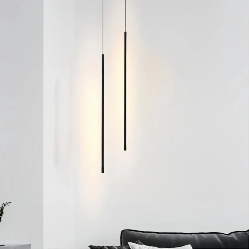 Kleine schwarze Pendelleuchte höhenverstellbar für Schlafzimmer