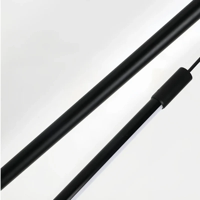 Kleine schwarze Pendelleuchte höhenverstellbar für Schlafzimmer