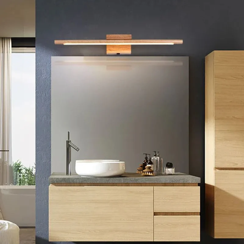 Wandleuchte für das Bad aus Holz – Skandinavisches Design