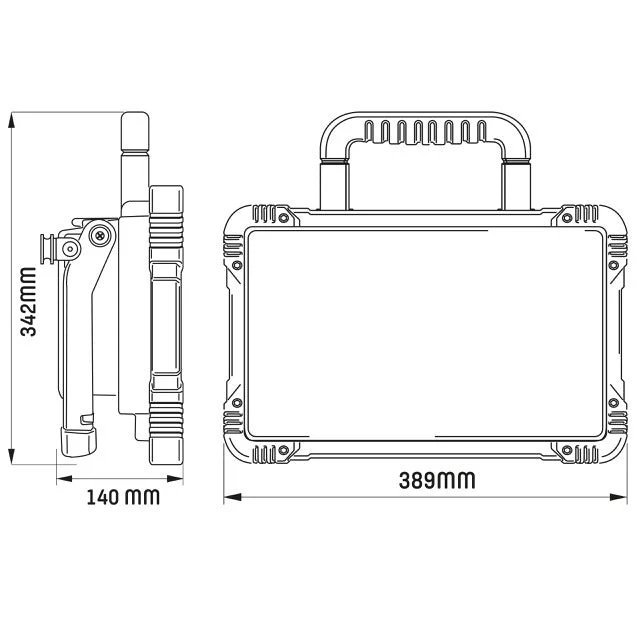 PRO LED Akku-Hybridstrahler 47W 4000 Lumen IP54 - LED's Light
