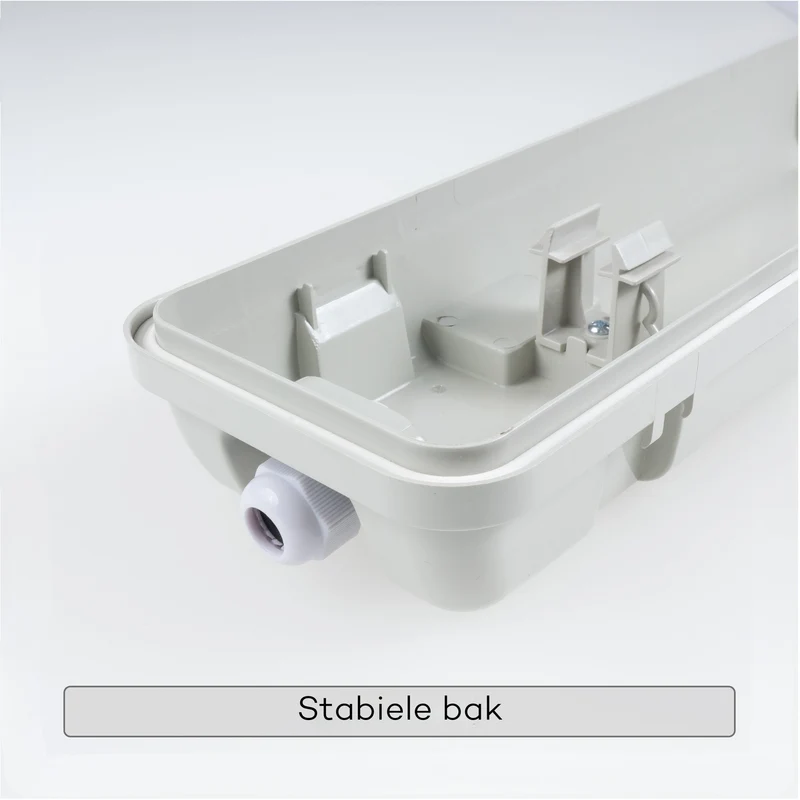 Feuchtraumleuchte mit HF-Bewegungsmelder und LED-Röhren 120 cm 2x 14W neutralweiß IP65 - LED's Light