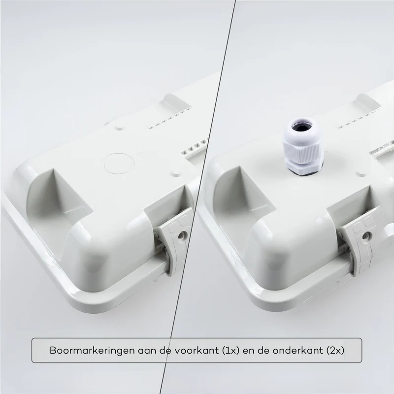 Feuchtraumleuchte mit HF-Bewegungsmelder und LED-Röhren 120 cm 2x 14W neutralweiß IP65 - LED's Light