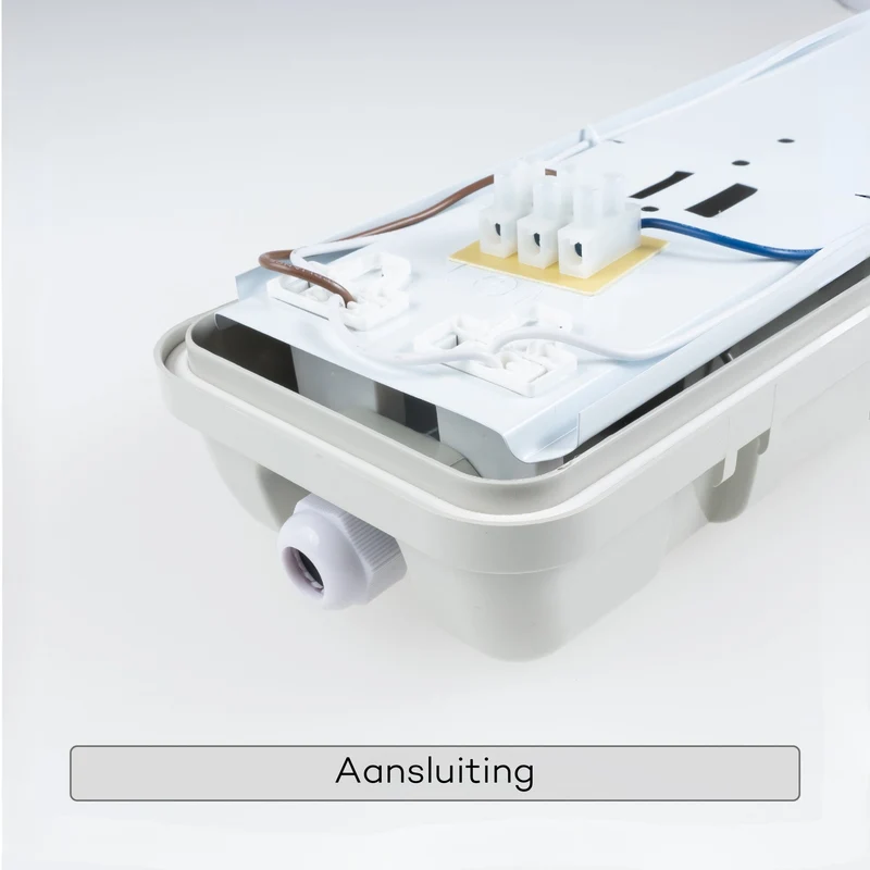 Feuchtraumleuchte mit HF-Bewegungsmelder und LED-Röhren 120 cm 2x 14W neutralweiß IP65 - LED's Light