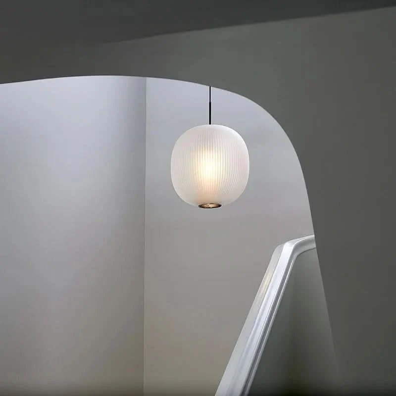 Höhenverstellbare Pendelleuchte aus Glas Modern – Brume