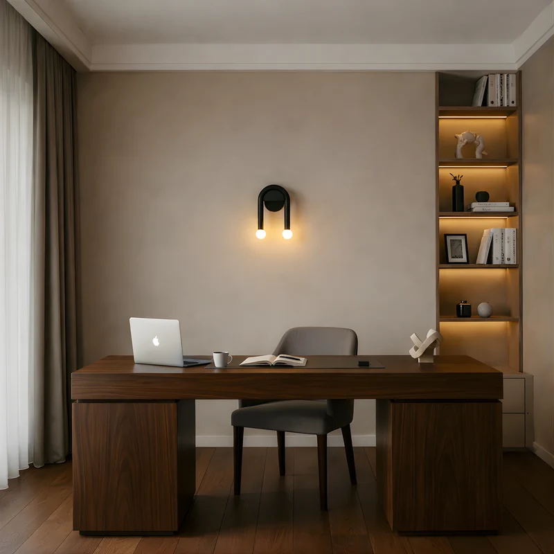 Elegante LED-Wandleuchte Metallstruktur – Luxeira