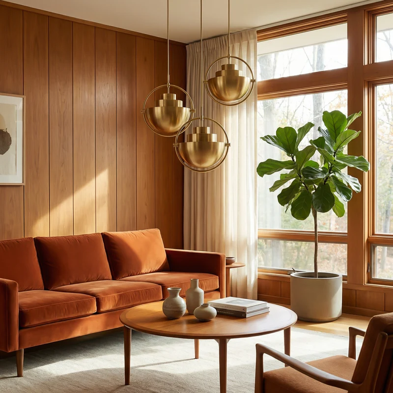 Elegante Hängelampe im dänischen Stil, moderne Eisenoberfläche – Cosmo