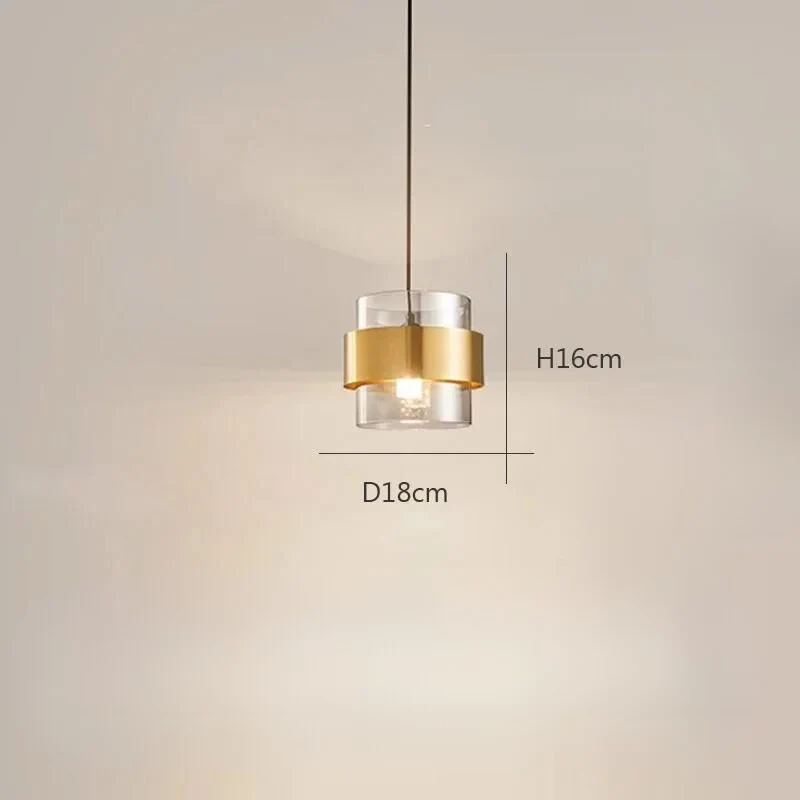 Hängelampe aus Klarglas mit zeitgenössischem Ambiente – Eleganso