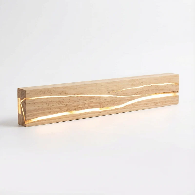 Praktische drehbare Wandleuchte mit elegantem Design – Wood