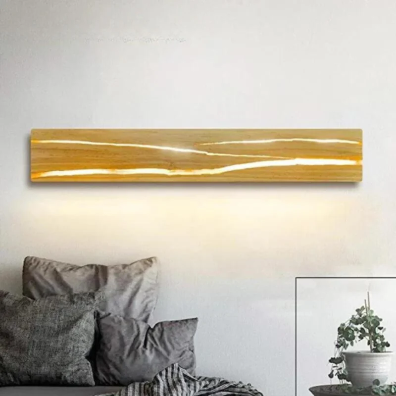 Praktische drehbare Wandleuchte mit elegantem Design – Wood