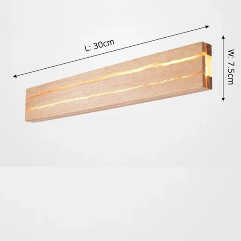 Praktische drehbare Wandleuchte mit elegantem Design – Wood