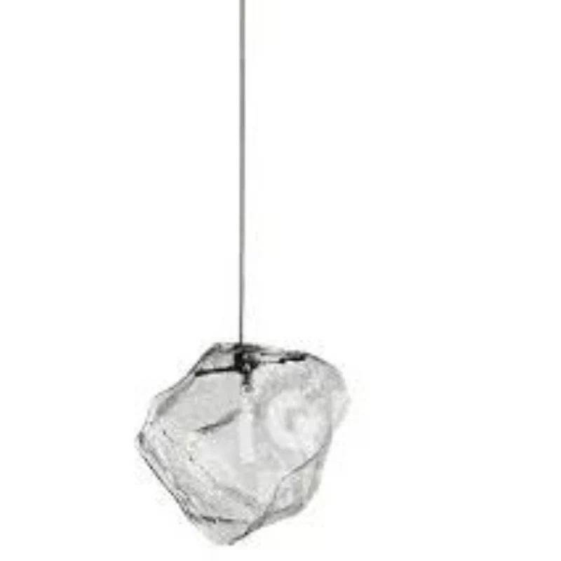 Klare Glas-Pendelleuchte mit modernem Design und Ambientebeleuchtung – Cristallin